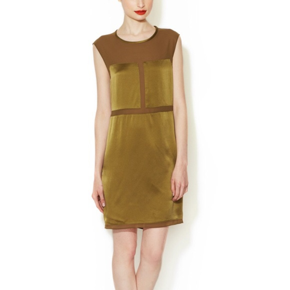 NWOT Dolce Vita Green Silk Dress